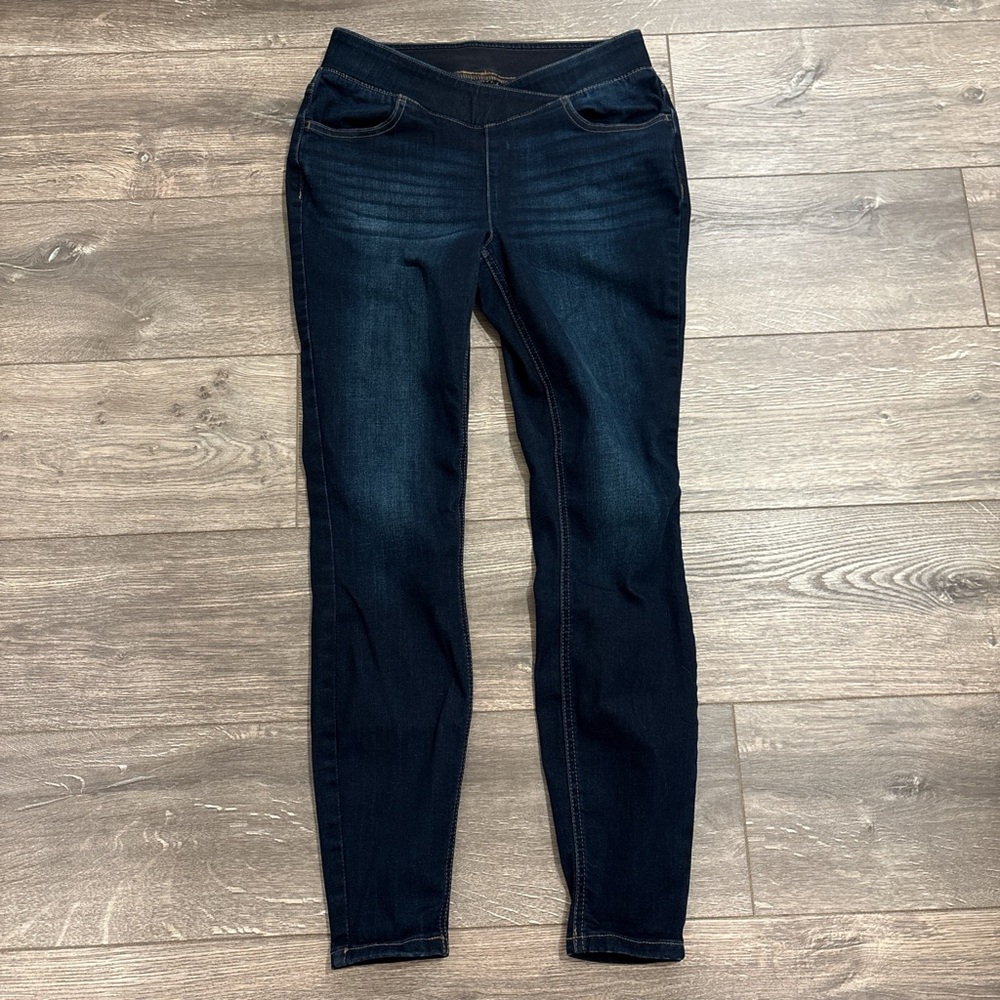 Maurcies Women's Dark Blue Jeggings